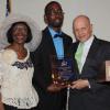 Xavier Epps of XNE Financial Advising with Honorable Mary Terrell of HTS and Mayor Jeffrey Slavin of Somerset, Maryland at the 2014 High Tea Society Civili-Tea Event